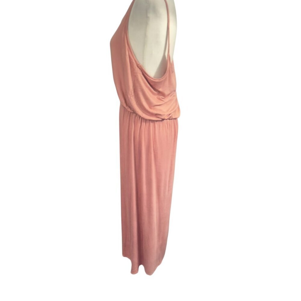 Olivia Ray Women's Maxi Dress Pink Rose Lightweight Sleeveless Straps - Picture 3 of 8